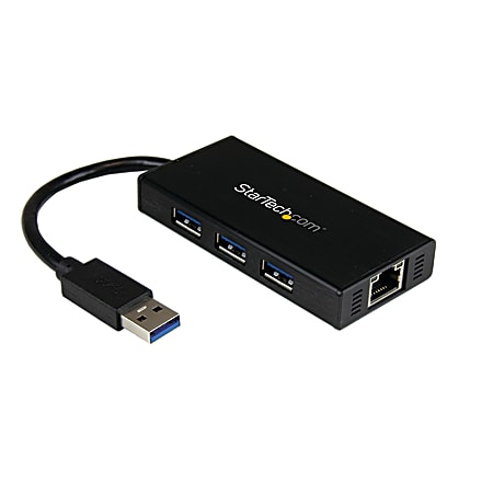 StarTech.com 3 Port Portable USB 3.0 Hub with