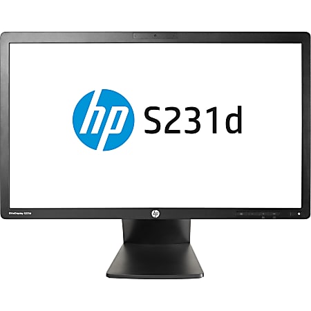 HP Elite S231d 23" Full HD LED LCD Monitor - 16:9 - Black - In-plane Switching (IPS) Technology - 1920 x 1080 - 250 Nit - 7 ms - 60 Hz Refresh Rate - Webcam - VGA - DisplayPort