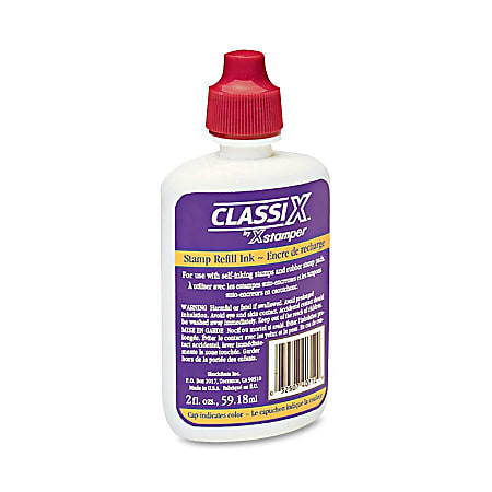 Refill Ink for Classix Stamps, 2 oz Bottle, Red Refill Ink for Classix Stamps, 2 oz Bottle, Red