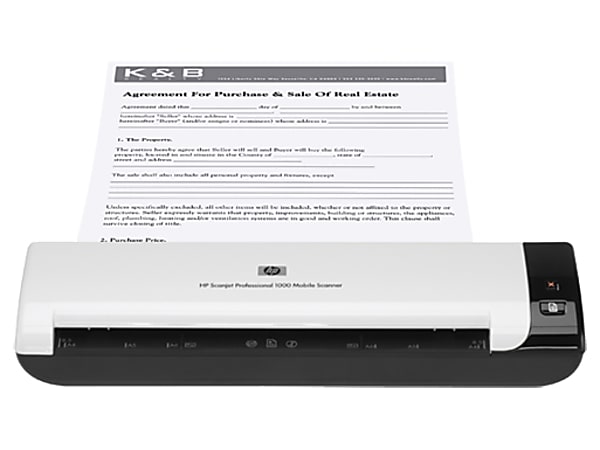 HP Scanjet Professional 1000 Mobile Sheetfed Scanner