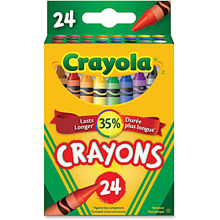 Crayola Crayons Assorted Colors Pack Of 24 Crayons - Office Depot