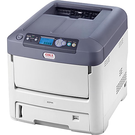 Oki C711N LED Printer - Color - 1200 x 600 dpi Print - Plain Paper Print - Desktop - EU Printer