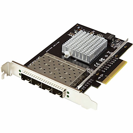 StarTech.com Quad Port SFP+ Server PCIe Network Card