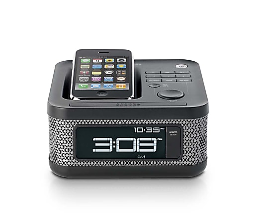 Memorex® MI4604P Mini Alarm Clock Radio For iPod® & iPhone®