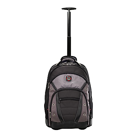 Wenger Synergy Wheeled Laptop Backpack Black Gray