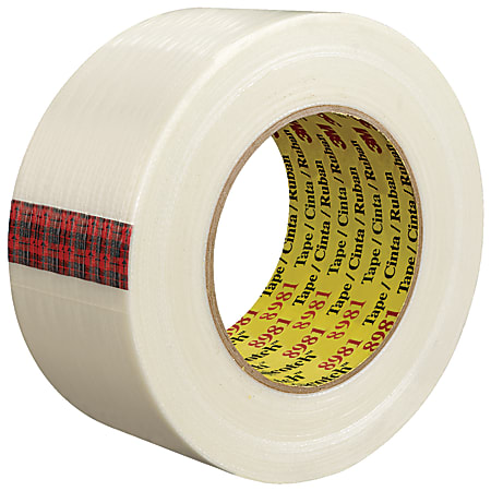 Scotch® 8981 Strapping Tape, 3" Core, 2" x 60 Yd., Clear, Case Of 24