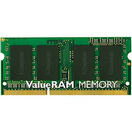 Kingston ValueRAM 8GB DDR3 SDRAM Memory Module - For Notebook - 8 GB (1 x 8GB) - DDR3-1600/PC3-12800 DDR3 SDRAM - 1600 MHz - CL11 - 1.50 V - Non-ECC - Unbuffered - 204-pin - SoDIMM