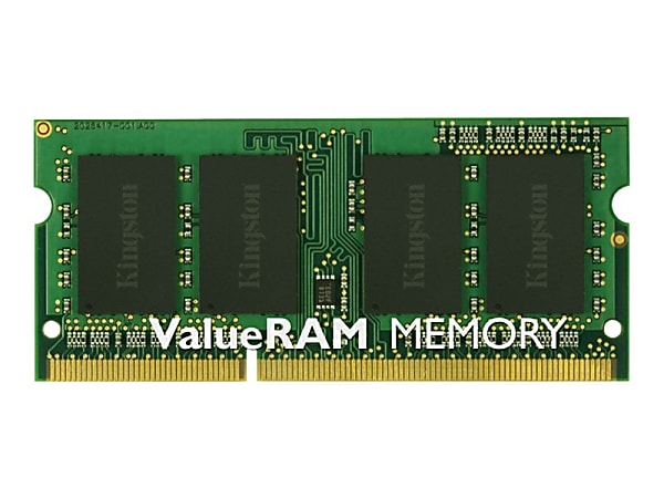 Kingston ValueRAM 8GB DDR3 SDRAM Memory Module - For Notebook - 8 GB (1 x 8GB) - DDR3-1600/PC3-12800 DDR3 SDRAM - 1600 MHz - CL11 - 1.50 V - Non-ECC - Unbuffered - 204-pin - SoDIMM