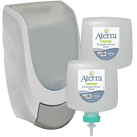 Aterra® Eco-Premium Foaming Hand Soap Dispenser Kit, 33.9 Oz.