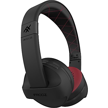 iFrogz Impulse Bluetooth® On-Ear Headphones, Black/Red, IFIMPH-BR0