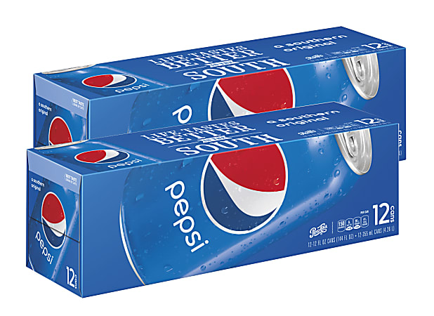 Pepsi, 12 Oz Per Can, Case Of 24 Cans