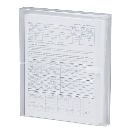 Smead® Poly Envelopes, Letter Size, Side Opening, Clear, Pack Of 5