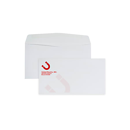 Custom #6-3/4, 1-Color, Standard Business Envelopes, 3-5/8"