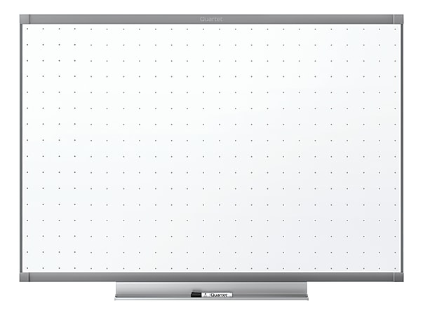 Quartet® Prestige™ 2 Total Erase® Melamine Dry-Erase Whiteboard, 48" x 36", Aluminum Frame With Graphite Finish