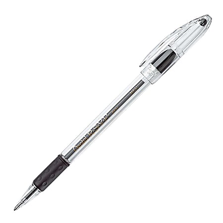 Pentel R.S.V.P. Ballpoint Pens Medium Point 1.0 mm Clear Barrel Black ...