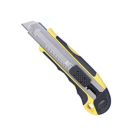 Sparco Automatic Utility Knife, Yellow/Black