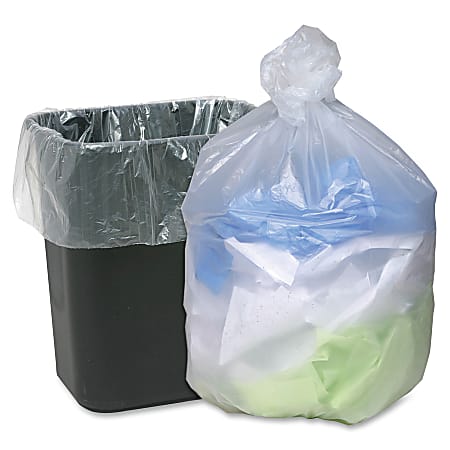 Translucent trash deals bags