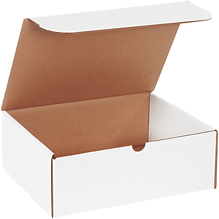 Office Depot® Brand White Corrugated Mailers, 11 1/8" x 8 3/4" x 4", Pack Of 50
