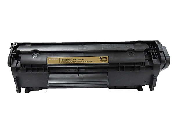 Hoffman Tech Remanufactured Black Extra High Yield Toner Cartridge Replacement For HP 12A, Q2612A, 677 12E HTI