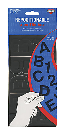 Creative Start® Self-Adhesive Repositionable Letters, Numbers and