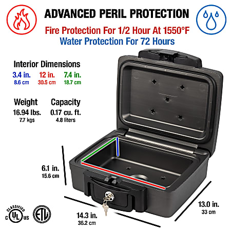 Sentry Safe FireWater Chest - Office Depot