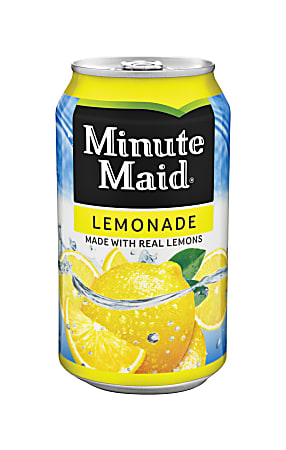 Minute Maid Lemonade, 12 Oz, Pack Of 24