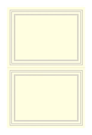 Great Papers! Triple Pearl Border 2-Up Post Card, 50 Count