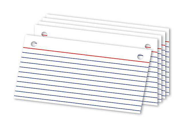 Office Depot Brand Binder Refill Index Cards 3 x 5 White Pack Of 50 - ODP  Business Solutions