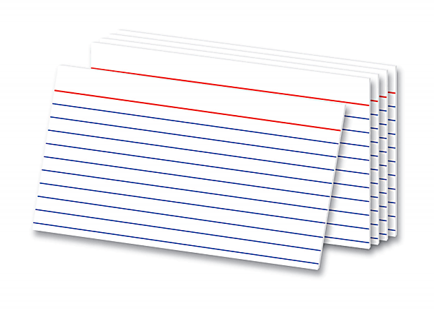 OfficeMax Heavyweight Index Cards, 3" x 5", Pack Of 100