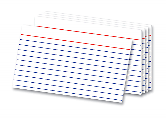 OfficeMax Heavyweight Index Cards, 3" x 5", Pack