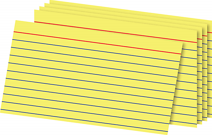 OfficeMax Ruled Index Cards, 3" x 5", Pack Of 100