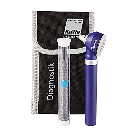 KaWe PICCOLIGHT® F.O. Professional Pocket ENT Otoscope, Navy Blue