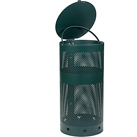 Tatco Dog Waste Station Trash Can - Rust Resistant - Powder Coated Aluminum - Green - 1 Each Tatco Dog Waste Station Trash Can - Rust Resistant - Powder Coated Aluminum - Green - 1 Each