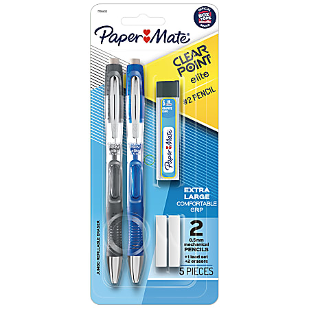 Paper Mate® Clearpoint® Elite Mechanical Pencil Starter Set, 0.5 mm, #2 Lead