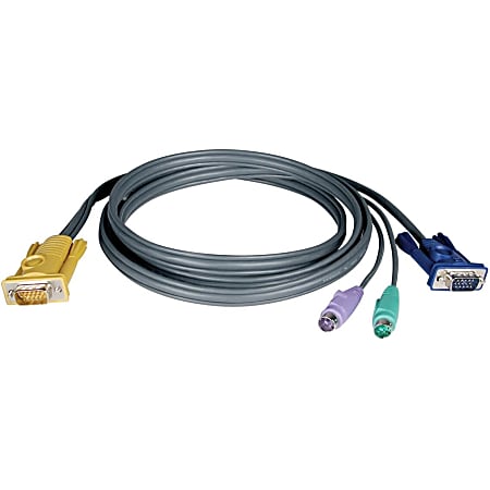 Tripp Lite 10ft PS/2 Cable Kit for KVM Switch 3-in-1 B020 / B022 Series KVMs - 10 ft