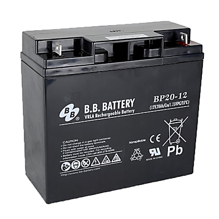 B & B BP Series Battery, BP20-12, B-SLA1220