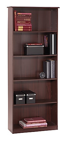 Altra District 5-Shelf Bookcase, Cherry