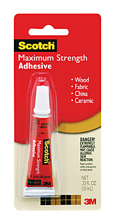 Scotch Maximum Strength Adhesive, .33 oz