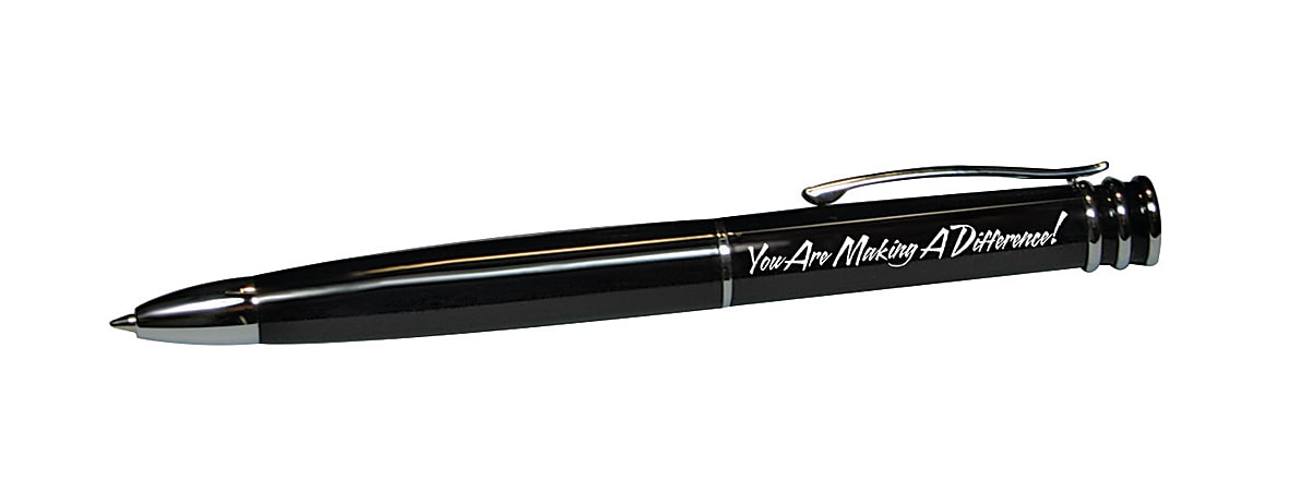 The Master Teacher® You Are Making A Difference Ballpoint Pen, Medium Point, 1.0 mm, Black Barrel, Black Ink