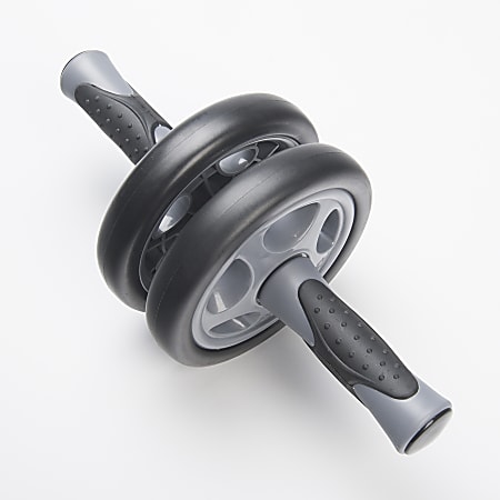 Black Mountain Products Dual Stability Ab Wheel Roller, 2 lb, Black