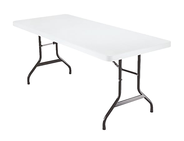 Realspace® Folding Table, 72" x 30", White