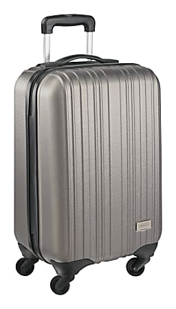 DiVOGA Polycarbonate Rolling Carry-On Suitcase, Champagne