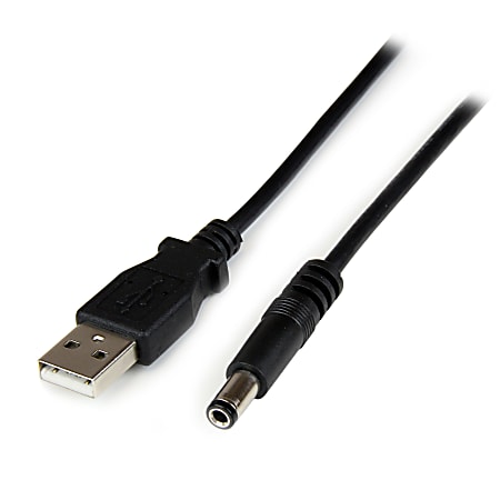 StarTech.com 2m USB to Type N Barrel Cable - USB to 5.5mm 5V DC Power Cable