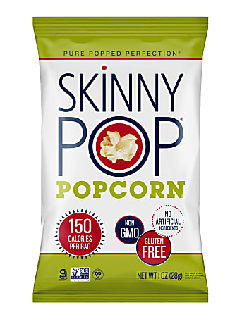 Skinny Pop Popcorn, 1 Oz, Carton Of 12