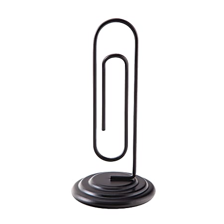 See Jane Work® Paperclip Holder, 3 1/4" Long, 12-Sheet Capacity, Black