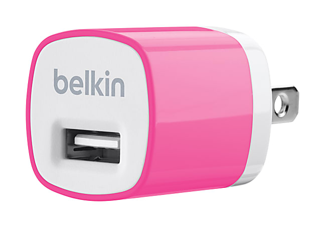 Belkin® Micro USB Wall Charger & MIXIT Lightning to USB ChargeSync Cable, Pink