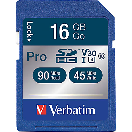 16GB Pro 600X SDHC Memory Card, UHS-I V30 U3 Class 10 16GB Pro 600X SDHC Memory Card, UHS-I V30 U3 Class 10