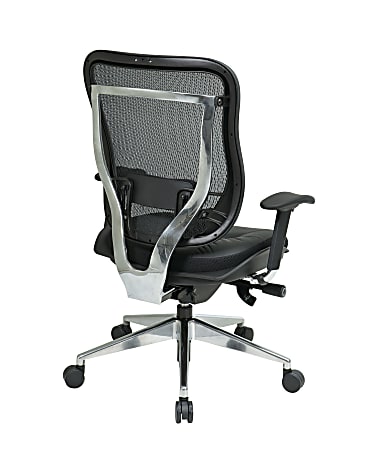 Office Star SPACE Big Tall High Back Mesh Chair BlackSilver