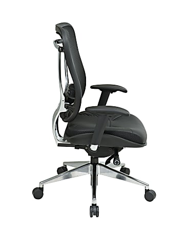 Office Star SPACE Big Tall High Back Mesh Chair BlackSilver