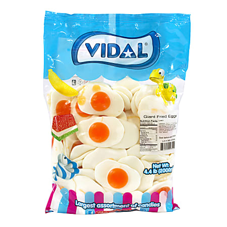 Vidal Giant Gummy Fried Eggs, 4.4-Lb Bag